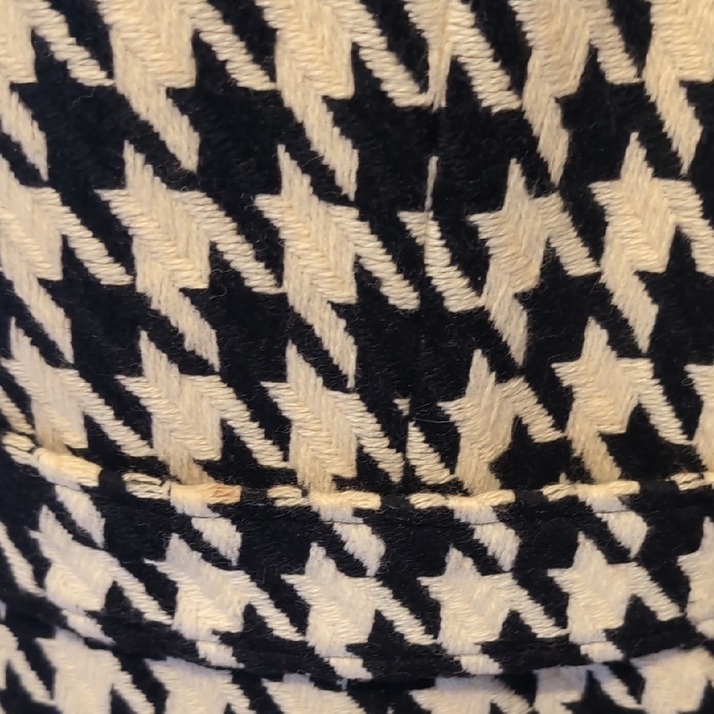 Ann Taylor LOFT Houndstooth Black and White Women's Coat 8 - Picture 4 of 7